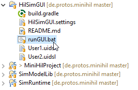 HilSimulatorGUI eclipse